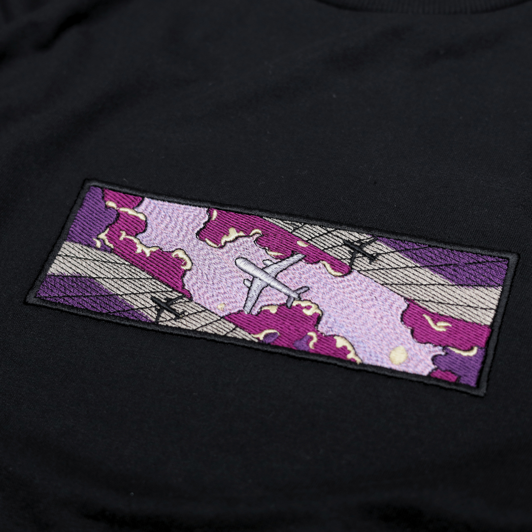 Airplane in Purple Skies