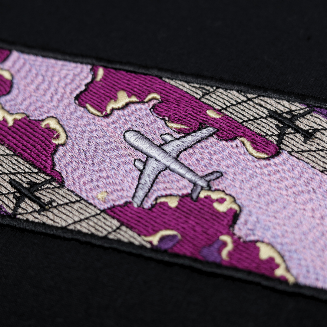 Airplane in Purple Skies