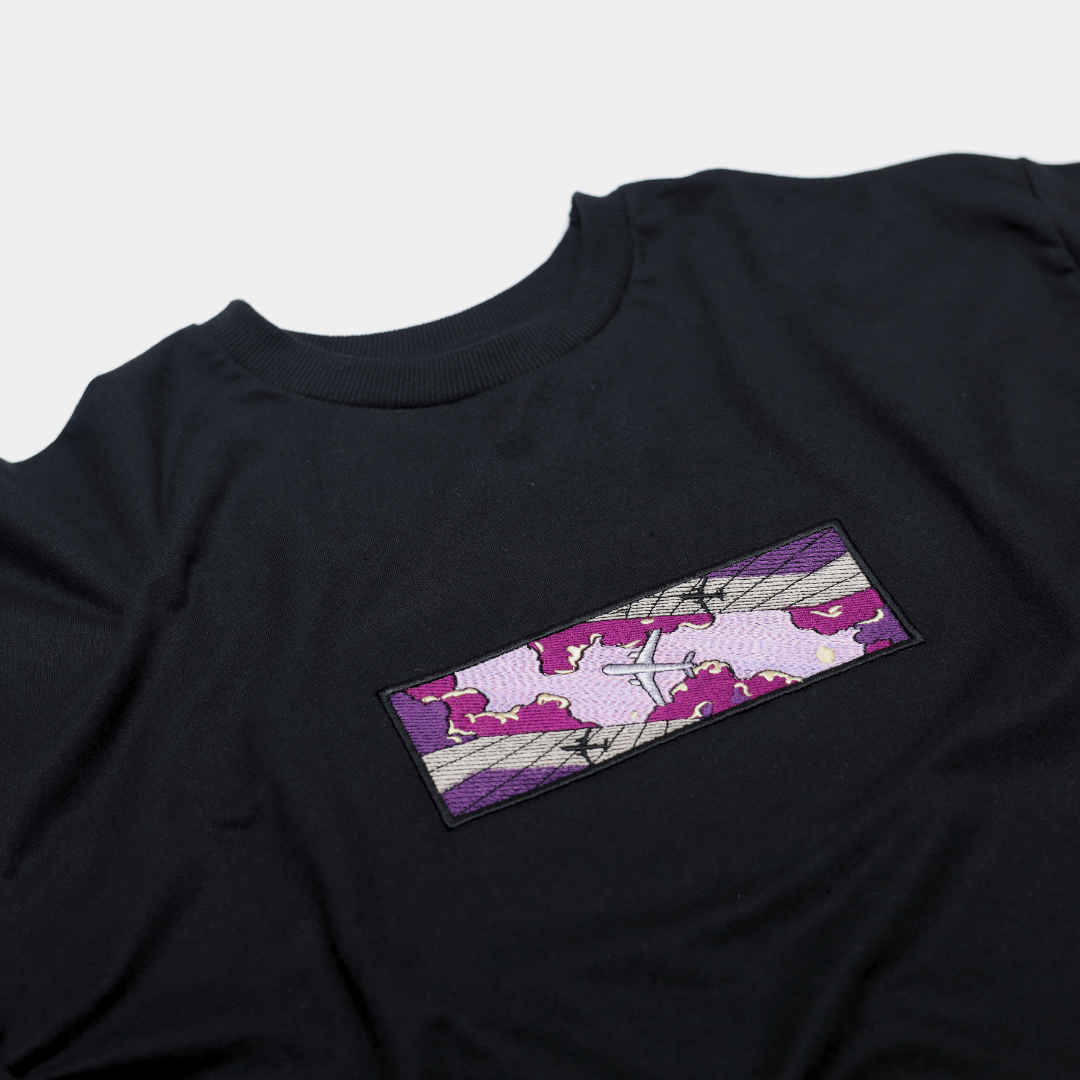 Airplane in Purple Skies